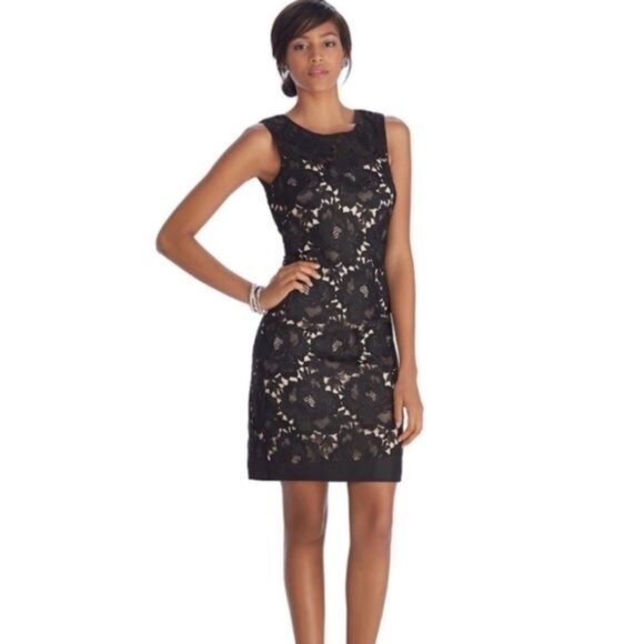 White House Black Market Dresses & Skirts - WHBM Sleeveless Lace Cocktail Dress from Iconic Black Dress Collection Size 0